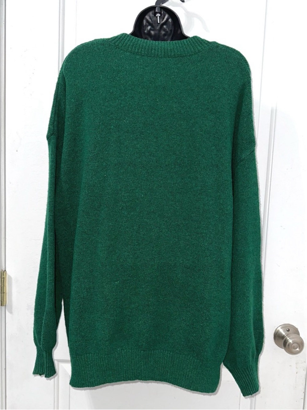 Forest Green Knit Sweater- Large - Picture 4 of 6